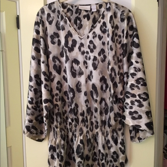 Chico's Tops - Chico’s lovely satin tunic size Chico’s 1 or M